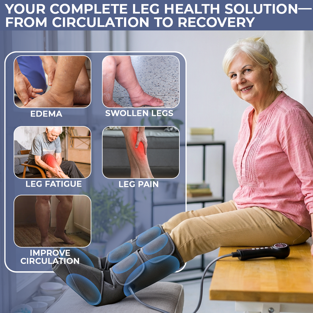 LymfoAir™ PRO - Leg & Foot Air Compression Massager With Heat