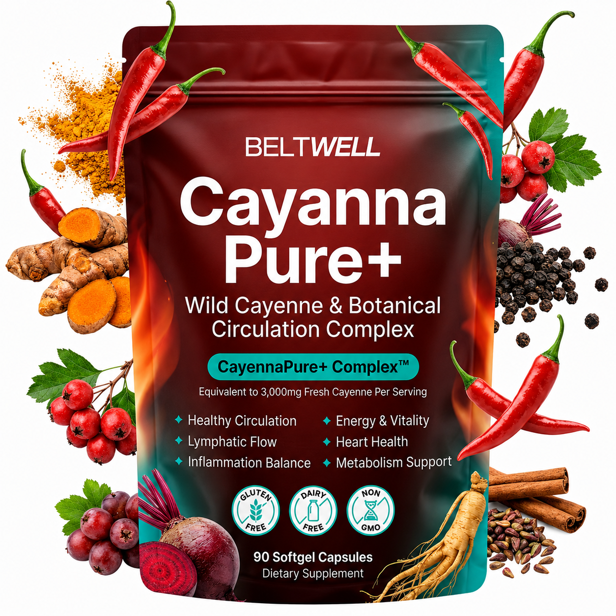 Beltwell® Wild Cayenne & Circulation Support Complex