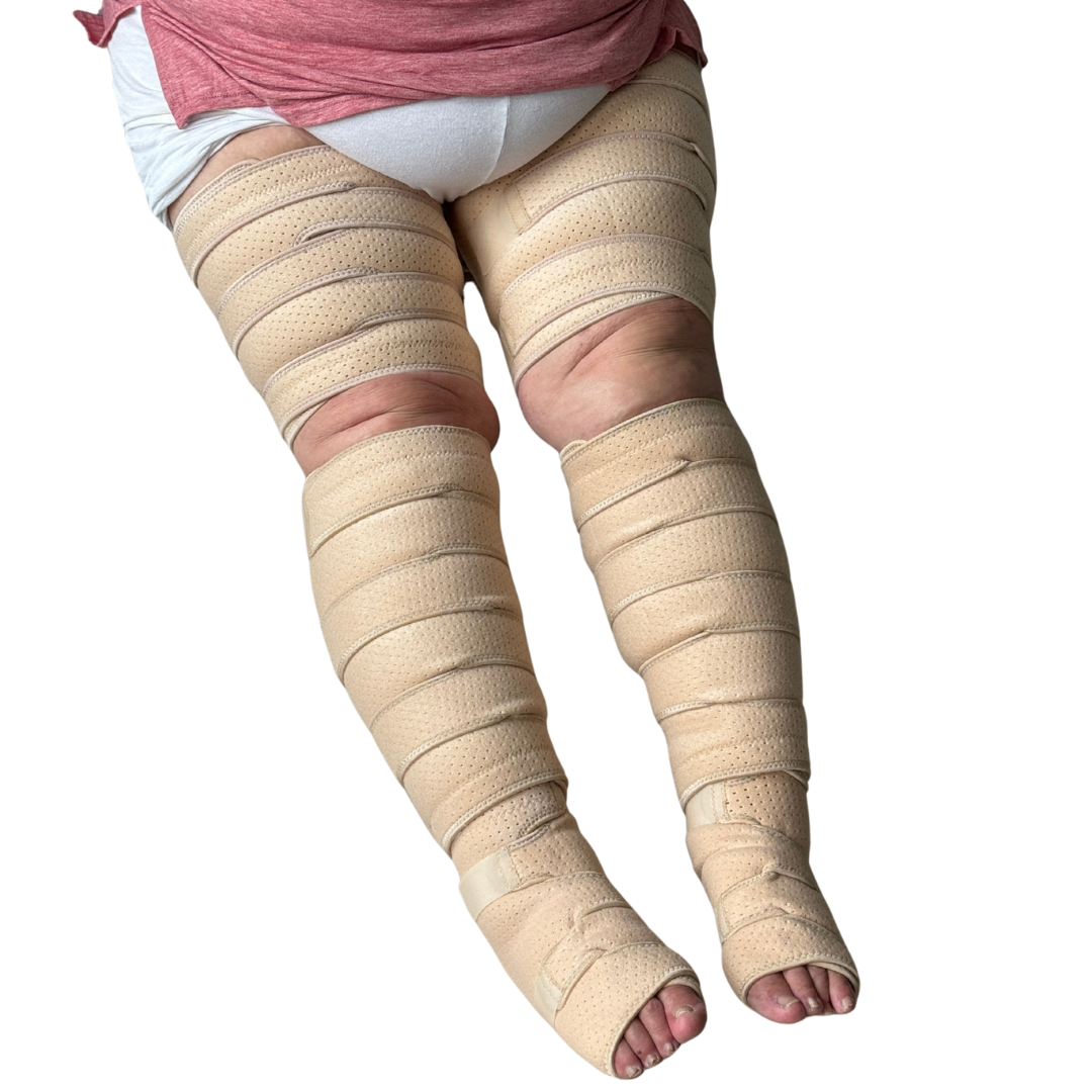 Beltwell® The Full Leg Compression Bundle (Foot, Calf, Thigh) + 8 FREE Bonuses | BEIGE