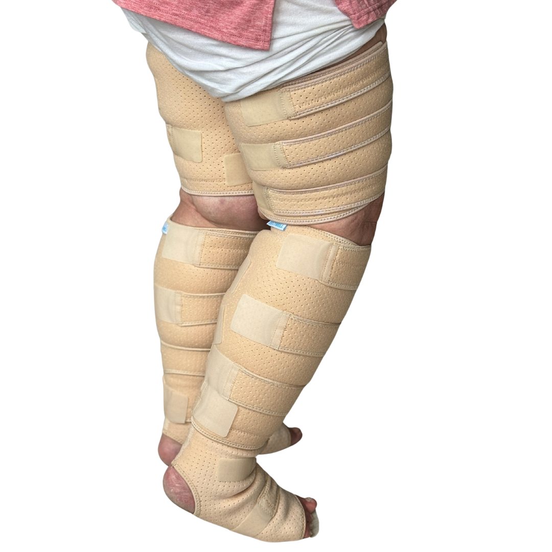 Beltwell® The Full Leg Compression Bundle (Foot, Calf, Thigh) + 8 FREE Bonuses | BEIGE
