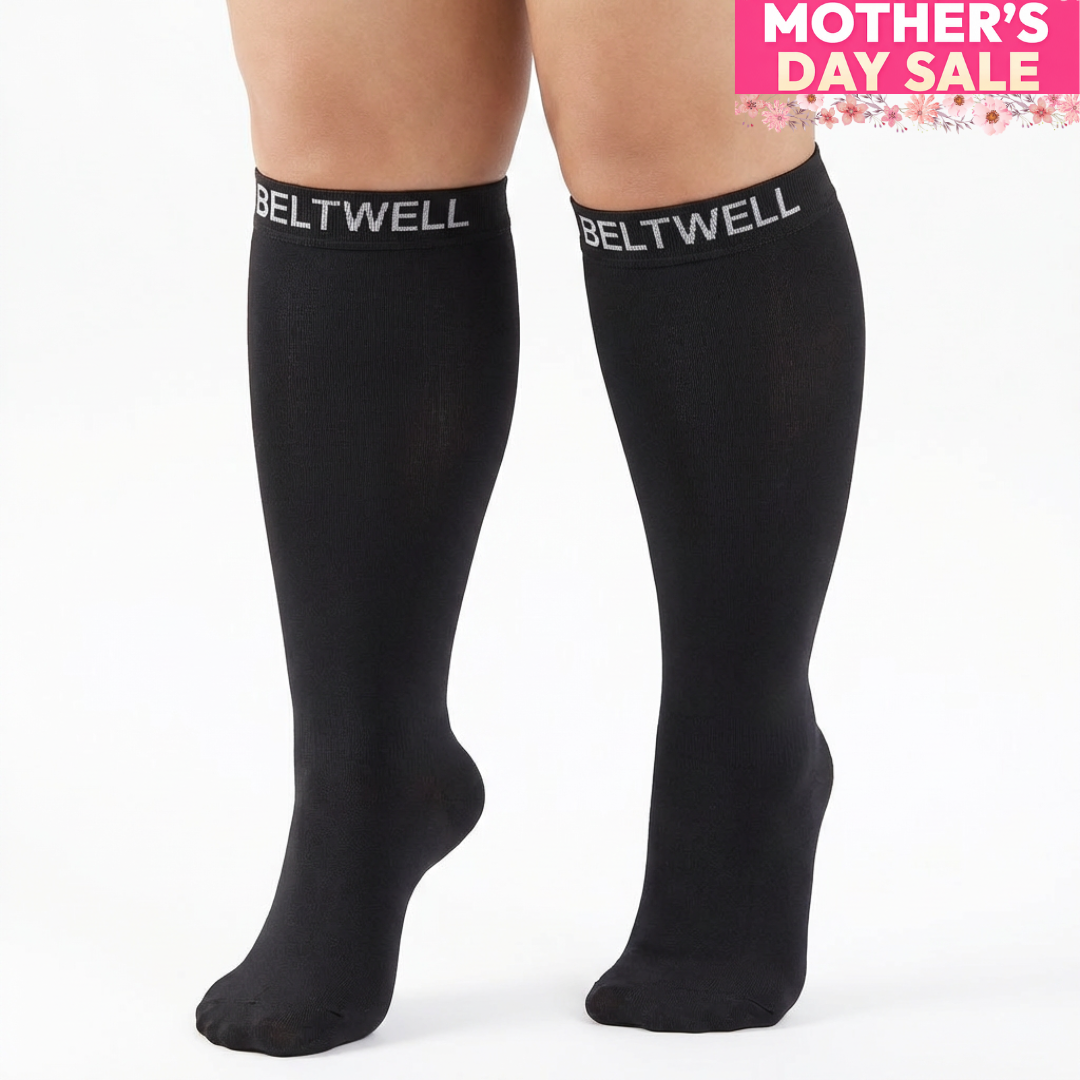 Beltwell® The Original Extra Wide StretchKnit™ Compression Socks 20-30 mmHg