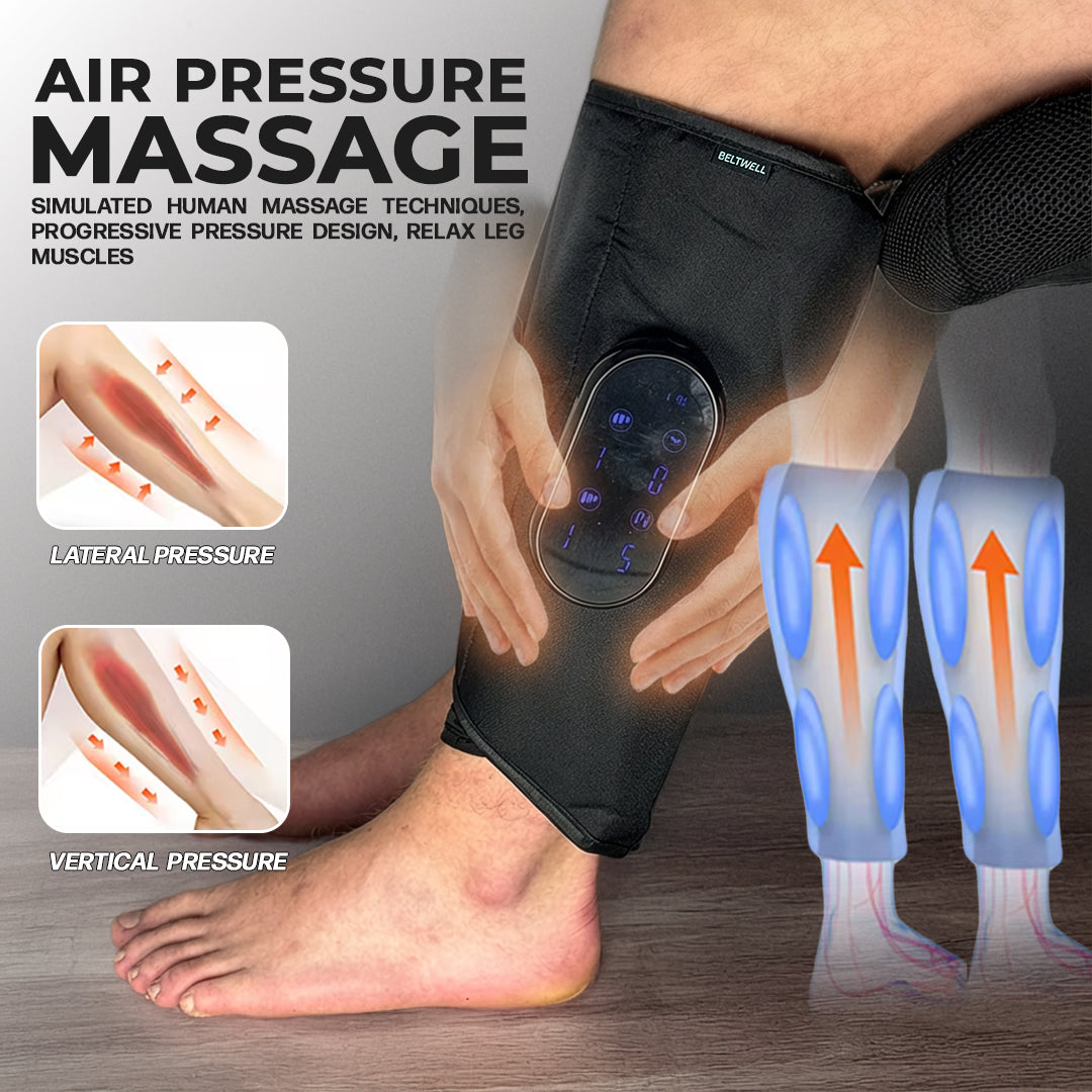 LymfoAir™ Triple-Circulation Therapy Compression Massager | Wireless | Heat | EMS