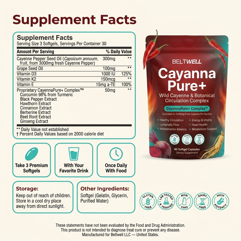 Beltwell® Wild Cayenne & Circulation Support Complex