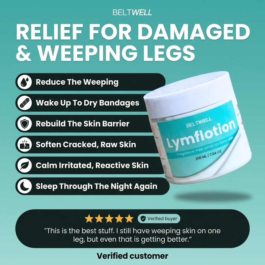 Lymphatic Support Fragrance-Free Non-Greasy Anti-Itch Ceramide NP Lotion